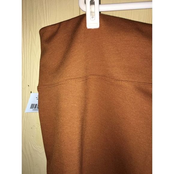 Women With Control Pants Womens 3X Petite Bootcut Tummy Slims Copper Brown 3XP - Picture 10 of 10